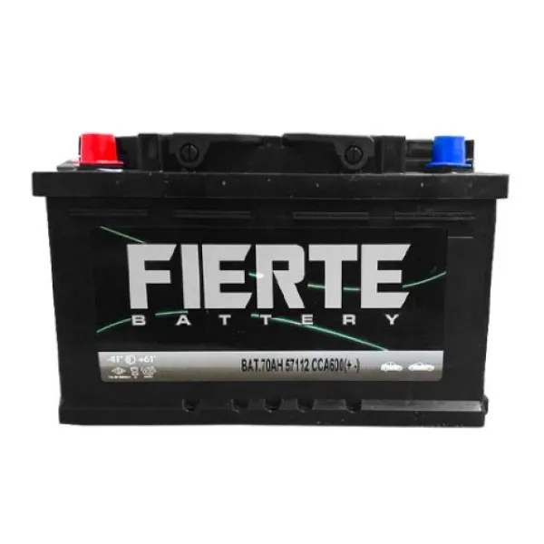 BATERIA FIERTE SILVER 71AH 630CCA POSITIVO LADO IZQUIERDO ( + - )